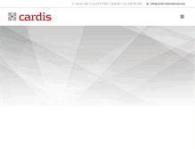 Tablet Screenshot of cardis-international.net